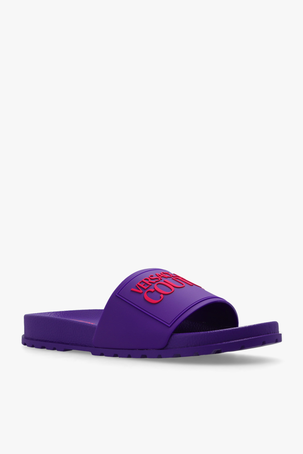 Purple store versace slides